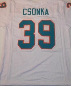 UNSIGNED CUSTOM Sewn Stitched Larry Csonka White Jersey