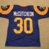 UNSIGNED CUSTOM Sewn Stitched Lawrence McCutcheon Blue Jersey