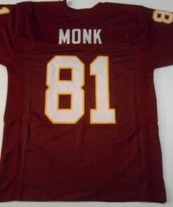 UNSIGNED CUSTOM Sewn Stitched Art Monk Burgundy Jersey