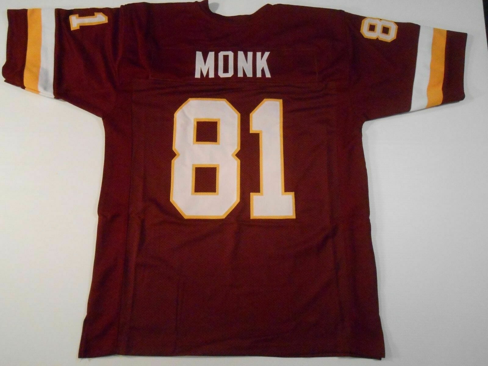 UNSIGNED CUSTOM Sewn Stitched Art Monk Burgundy Jersey
