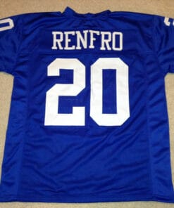 UNSIGNED CUSTOM Sewn Stitched Mel Renfro Blue Jersey