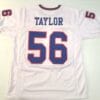 UNSIGNED CUSTOM Sewn Stitched Lawrence Taylor White Jersey