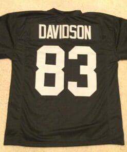 UNSIGNED CUSTOM Sewn Stitched Ben Davidson Black Jersey