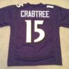 UNSIGNED CUSTOM Sewn Stitched Michael Crabtree Purple Jersey