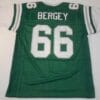 UNSIGNED CUSTOM Sewn Stitched Bill Bergey Green Jersey
