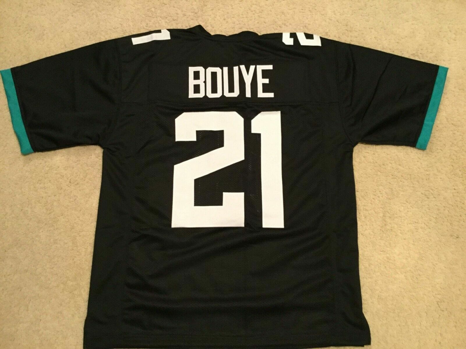 UNSIGNED CUSTOM Sewn Stitched A.J. Bouye Black Jersey