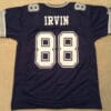 UNSIGNED CUSTOM Sewn Stitched Michael Irvin Blue Jersey