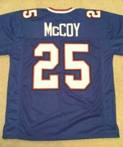 UNSIGNED CUSTOM Sewn Stitched LeSean McCoy Blue Jersey