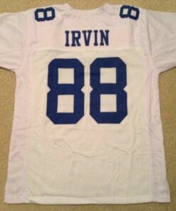 UNSIGNED CUSTOM Sewn Stitched Michael Irvin White Jersey