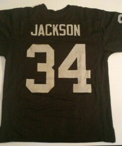 UNSIGNED CUSTOM Sewn Stitched Bo Jackson Black Jersey