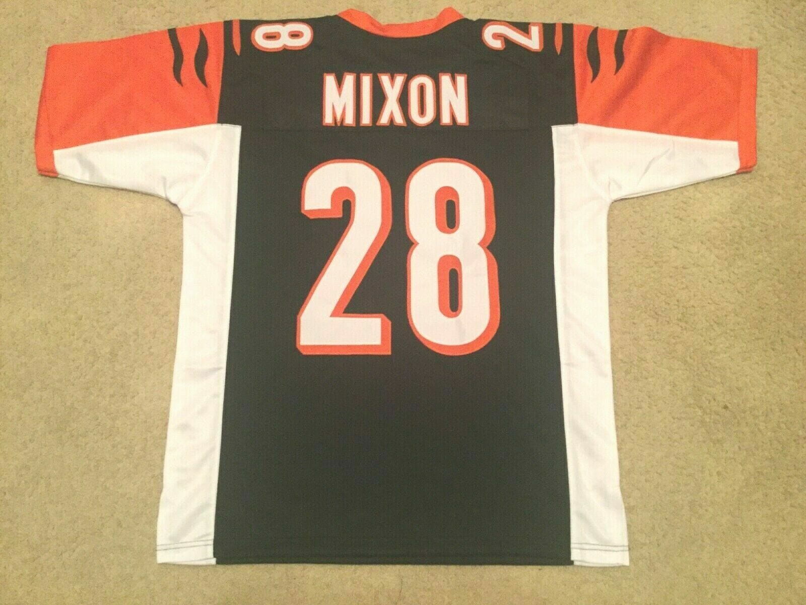 UNSIGNED CUSTOM Sewn Stitched Joe Mixon Black Jersey
