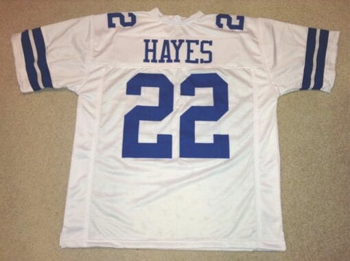 UNSIGNED CUSTOM Sewn Stitched Bob Hayes White Jersey