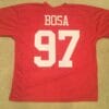 UNSIGNED CUSTOM Sewn Stitched Nick Bosa Red Jersey