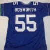 UNSIGNED CUSTOM Sewn Stitched Brian Bosworth Blue Jersey