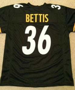 UNSIGNED CUSTOM Sewn Stitched Jerome Bettis Black Jersey