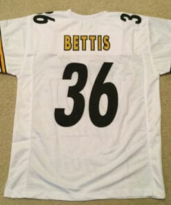 UNSIGNED CUSTOM Sewn Stitched Jerome Bettis White Jersey
