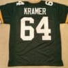 UNSIGNED CUSTOM Sewn Stitched Jerry Kramer Green Jersey