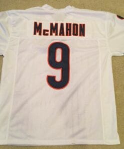 UNSIGNED CUSTOM Sewn Stitched Jim McMahon White Jersey