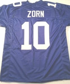 UNSIGNED CUSTOM Sewn Stitched Jim Zorn Blue Jersey