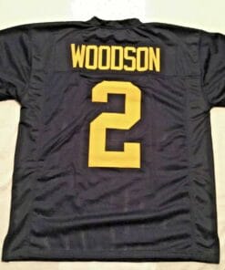 UNSIGNED CUSTOM Sewn Stitched Charles Woodson Blue Jersey