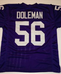 UNSIGNED CUSTOM Sewn Stitched Chris Doleman Purple Jersey
