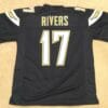 UNSIGNED CUSTOM Sewn Stitched Philip Rivers Blue Jersey
