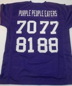 UNSIGNED CUSTOM Sewn Stitched Purple People Eaters Purple Jersey