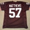 UNSIGNED CUSTOM Sewn Stitched Clay Matthews Jr. Brown Jersey