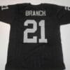 UNSIGNED CUSTOM Sewn Stitched Cliff Branch Black Jersey
