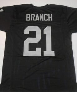 UNSIGNED CUSTOM Sewn Stitched Cliff Branch Black Jersey