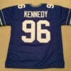 UNSIGNED CUSTOM Sewn Stitched Cortez Kennedy Blue Jersey