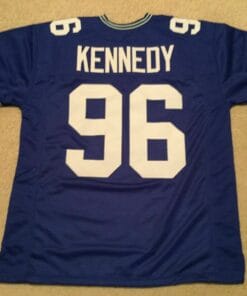 UNSIGNED CUSTOM Sewn Stitched Cortez Kennedy Blue Jersey