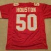 UNSIGNED CUSTOM Sewn Stitched Justin Houston Red Jersey