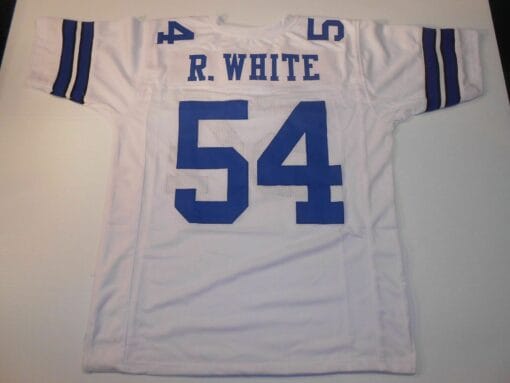 UNSIGNED CUSTOM Sewn Stitched Randy White White Jersey