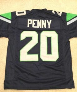 UNSIGNED CUSTOM Sewn Stitched Rashaad Penny Blue Jersey