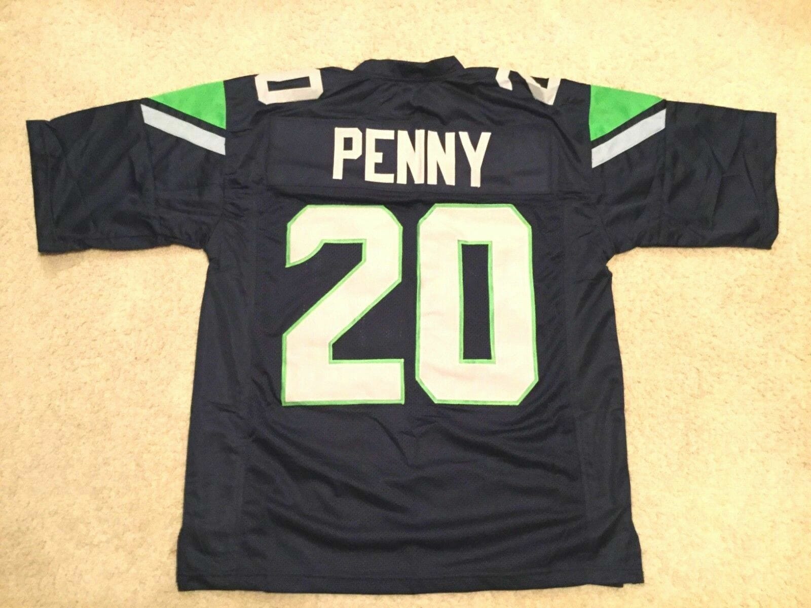 UNSIGNED CUSTOM Sewn Stitched Rashaad Penny Blue Jersey