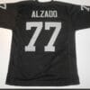 UNSIGNED CUSTOM Sewn Stitched Lyle Alzado Black Jersey