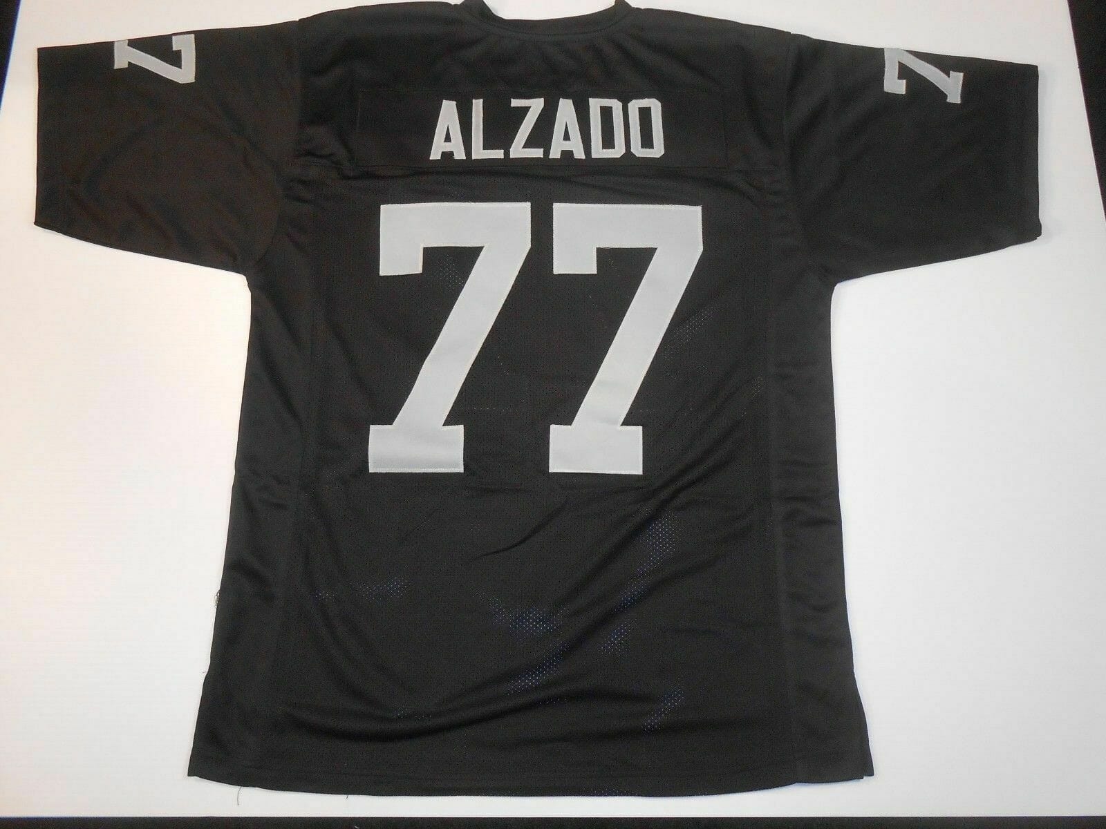UNSIGNED CUSTOM Sewn Stitched Lyle Alzado Black Jersey