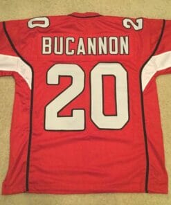 UNSIGNED CUSTOM Sewn Stitched Deone Bucannon Red Jersey