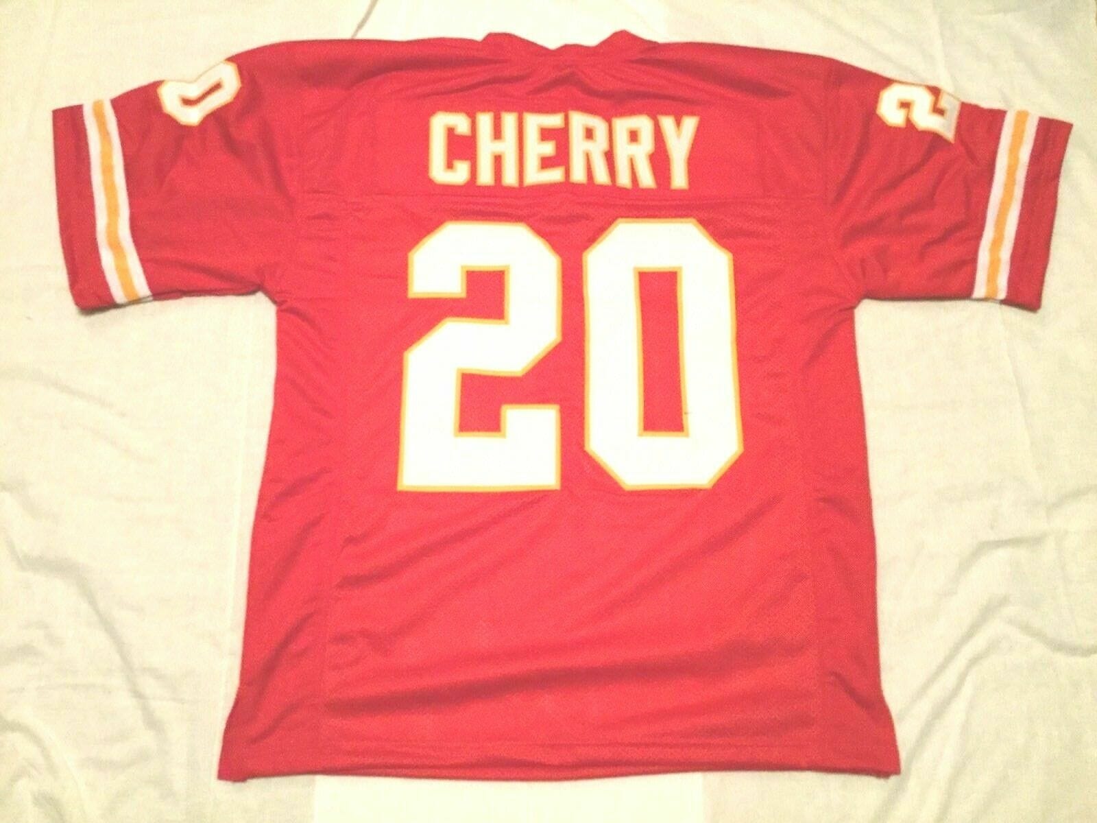 UNSIGNED CUSTOM Sewn Stitched Deron Cherry Red Jersey