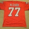 UNSIGNED CUSTOM Sewn Stitched Lyle Alzado Orange Jersey