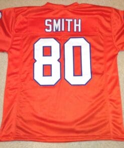 UNSIGNED CUSTOM Sewn Stitched Rod Smith Orange Jersey