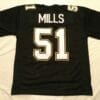 UNSIGNED CUSTOM Sewn Stitched Sam Mills Black Jersey