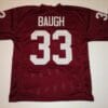 UNSIGNED CUSTOM Sewn Stitched Sammy Baugh Burgundy Jersey