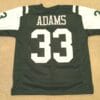 UNSIGNED CUSTOM Sewn Stitched Jamal Adams Old Style Green Jersey