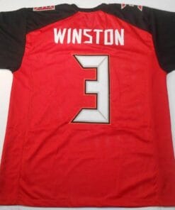 UNSIGNED CUSTOM Sewn Stitched Jameis Winston Red Jersey