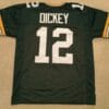 UNSIGNED CUSTOM Sewn Stitched Lynn Dickey Green Jersey