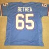 UNSIGNED CUSTOM Sewn Stitched Elvin Bethea Blue Jersey