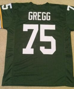 UNSIGNED CUSTOM Sewn Stitched Forrest Gregg Green Jersey