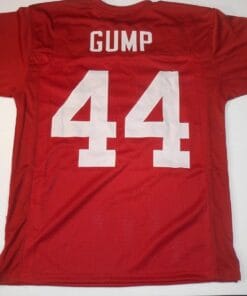 UNSIGNED CUSTOM Sewn Stitched Forrest Gump Movie Red Jersey